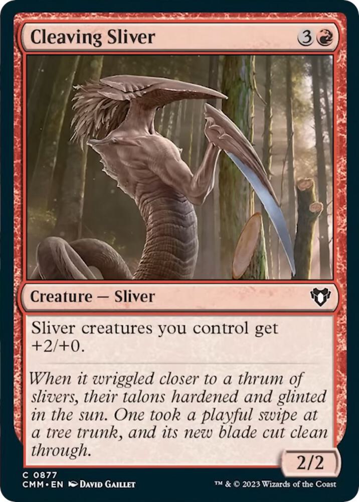 Cleaving Sliver 877 card from Commander Masters