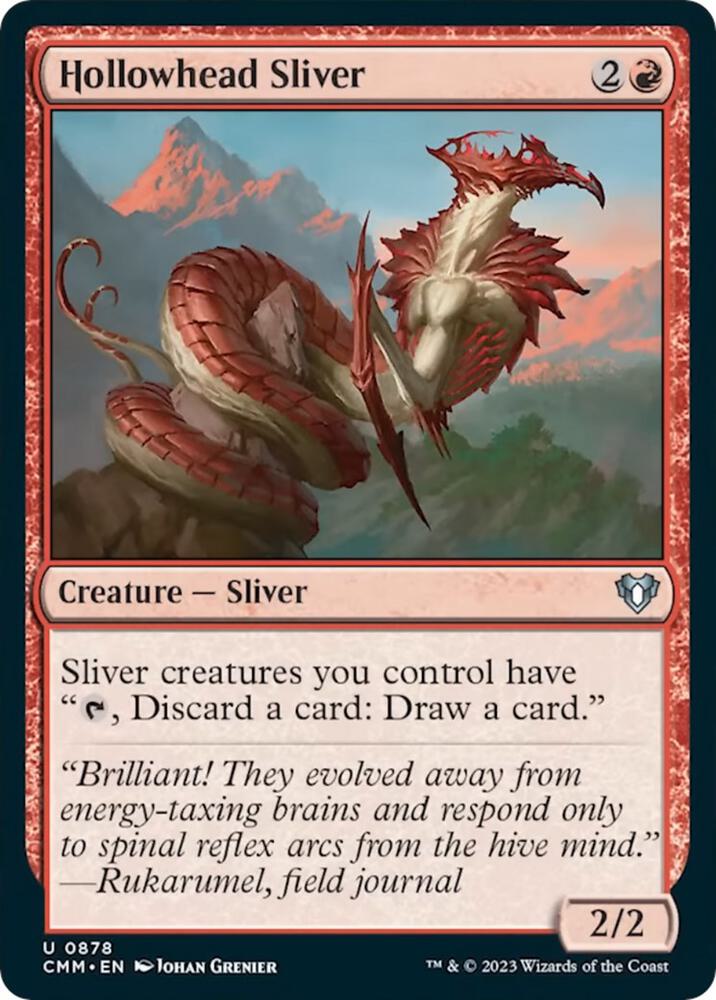 Hollowhead Sliver 878 card from Commander Masters