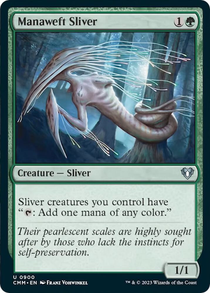 Manaweft Sliver 900 card from Commander Masters