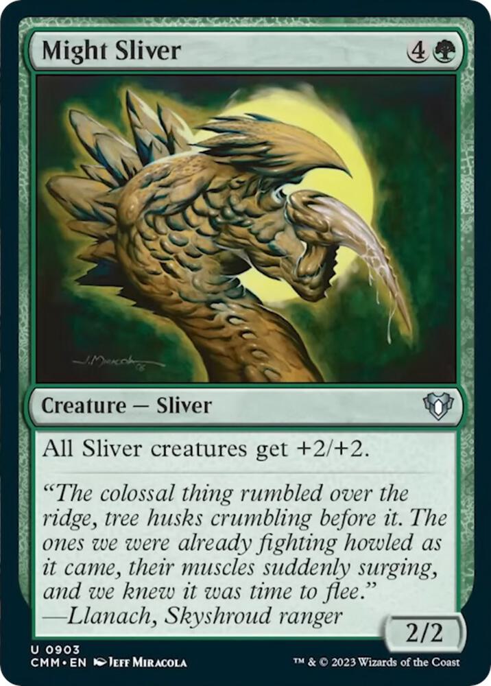 Might Sliver 903 card from Commander Masters