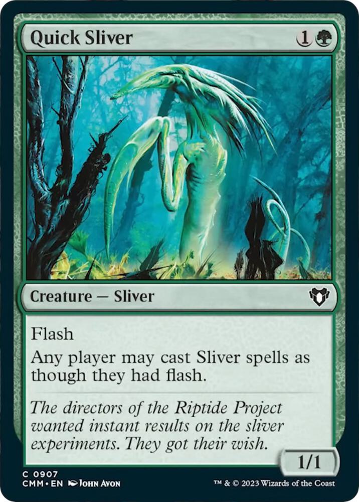 Quick Sliver 907 card from Commander Masters