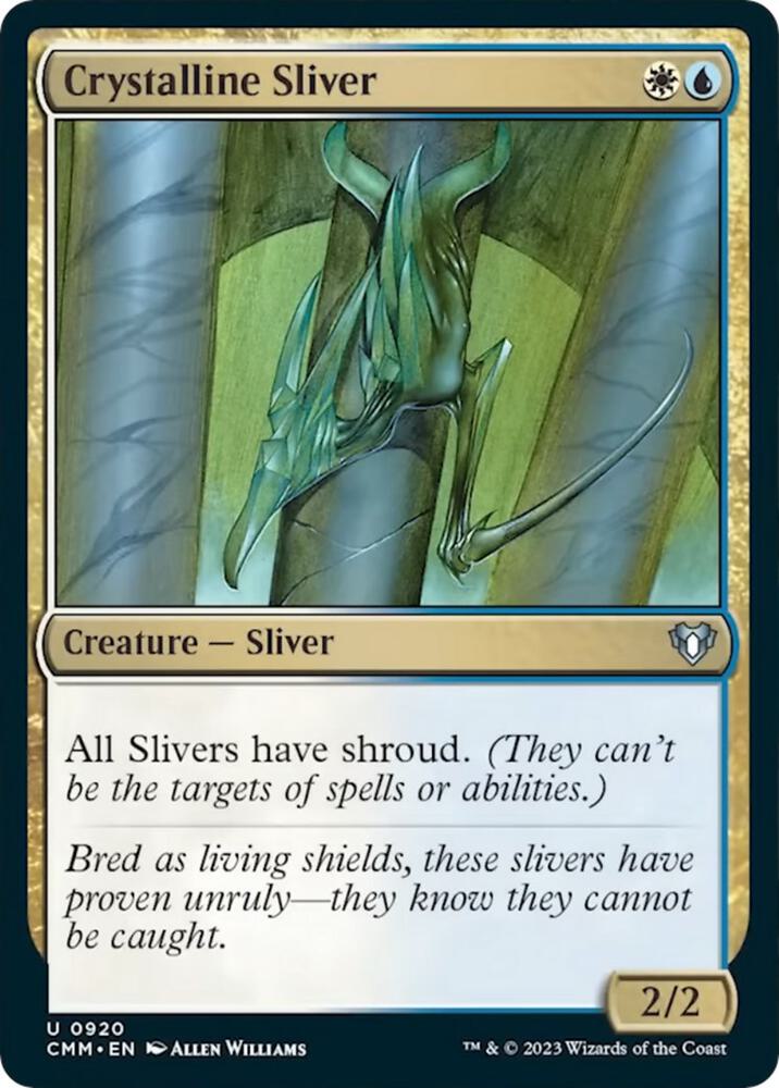 Crystalline Sliver 920 card from Commander Masters