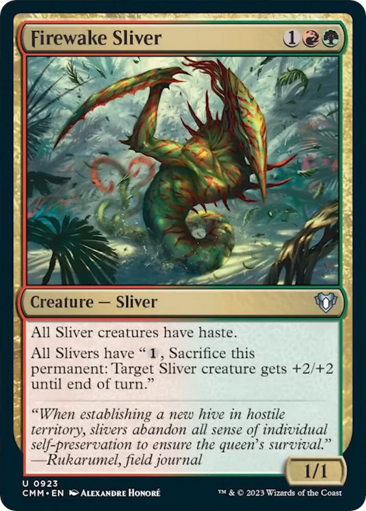 Firewake Sliver 923 card from Commander Masters