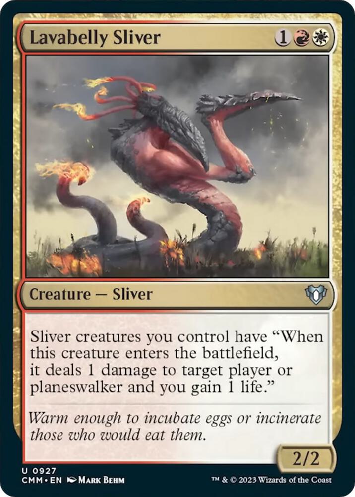 Lavabelly Sliver 927 card from Commander Masters