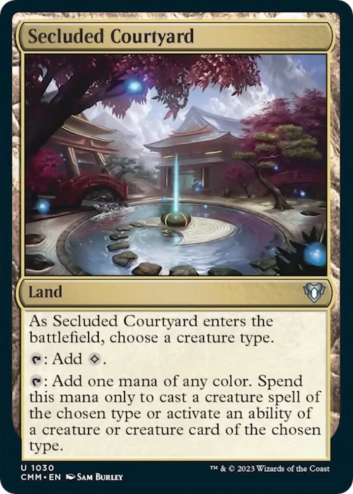 Secluded Courtyard 1030 card from Commander Masters