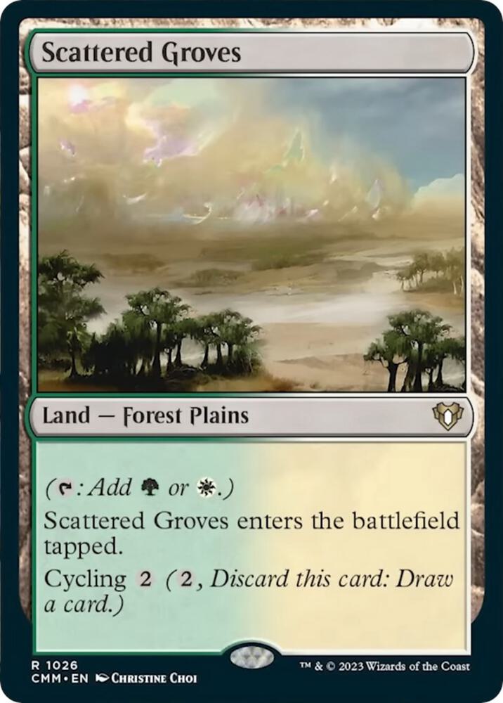Scattered Groves 1026 card from Commander Masters