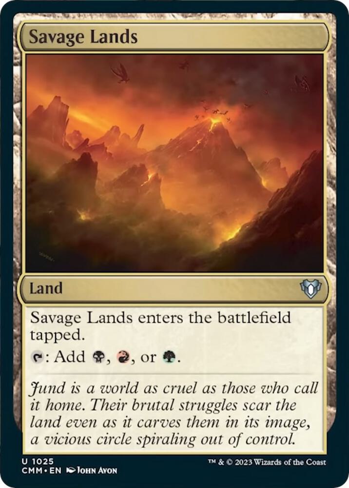 Savage Lands 1025 card from Commander Masters