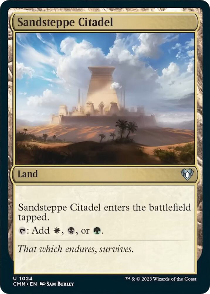 Sandsteppe Citadel 1024 card from Commander Masters