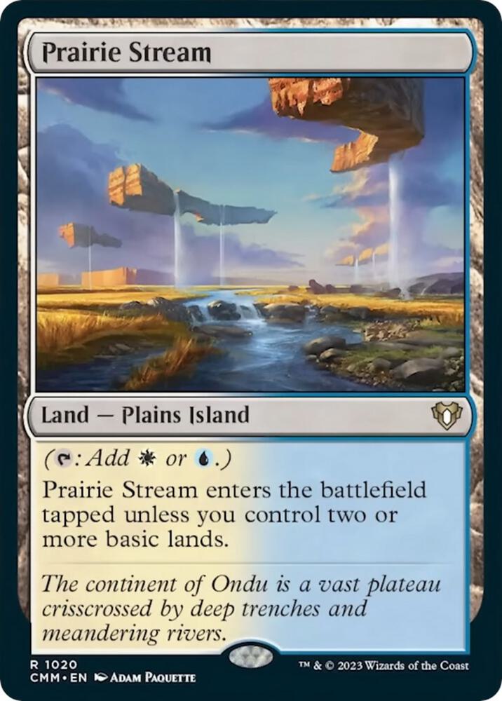 Prairie Stream 1020 card from Commander Masters