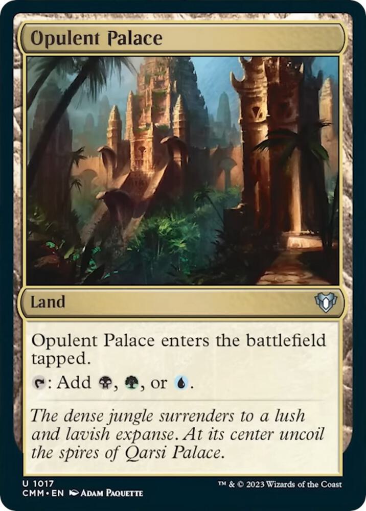 Opulent Palace 1017 card from Commander Masters