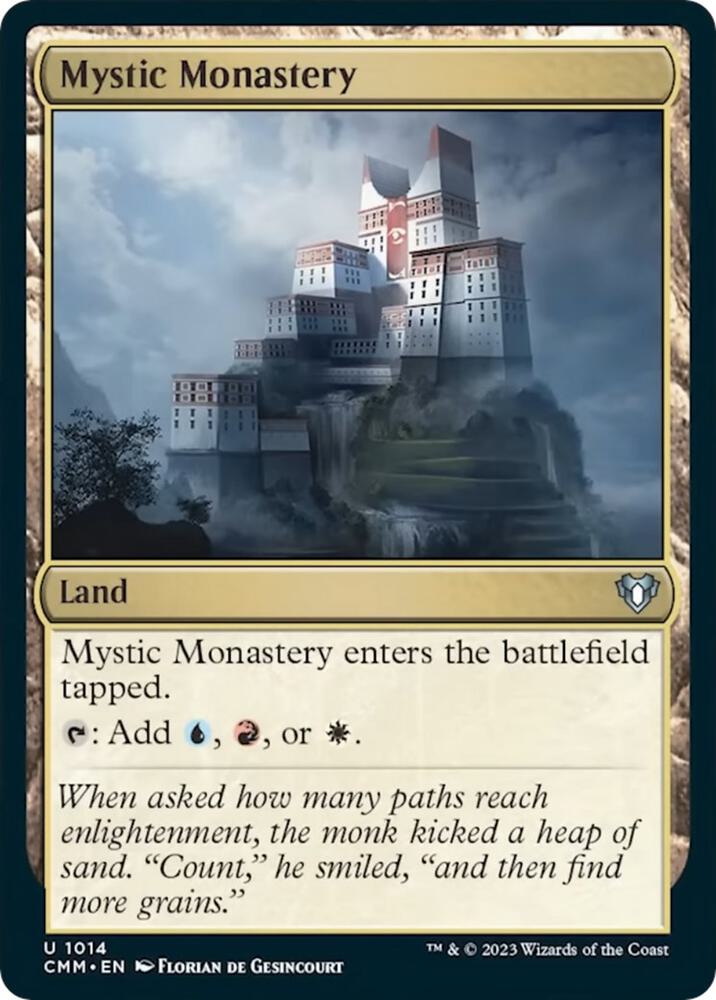 Mystic Monastery 1014 card from Commander Masters