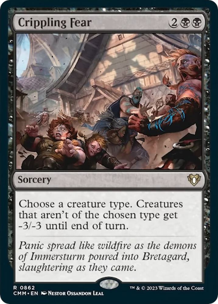 Crippling Fear 862 card from Commander Masters