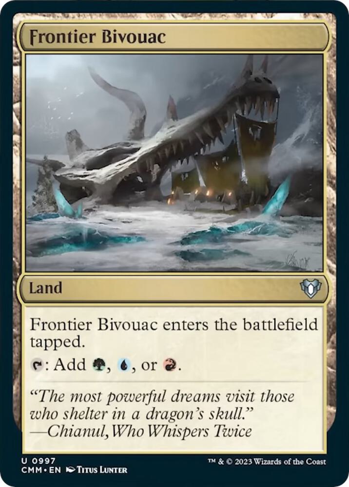 Frontier Bivouac 997 card from Commander Masters