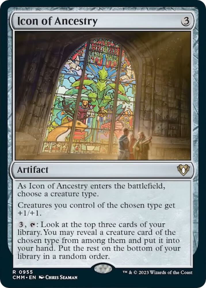 Icon of Ancestry 955 card from Commander Masters