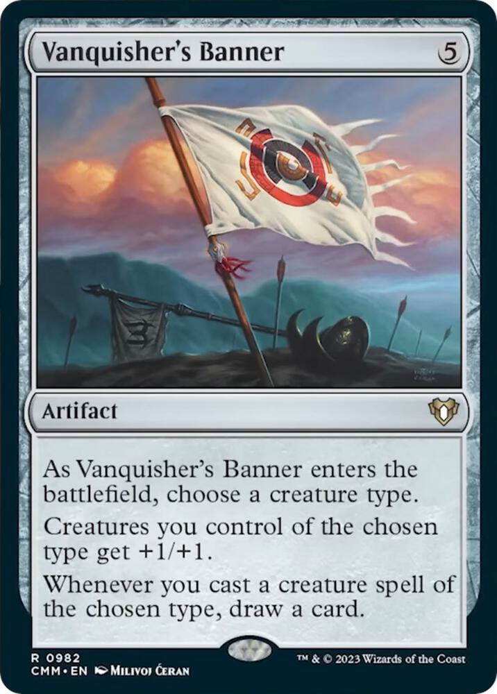 Vanquisher's Banner 982 card from Commander Masters
