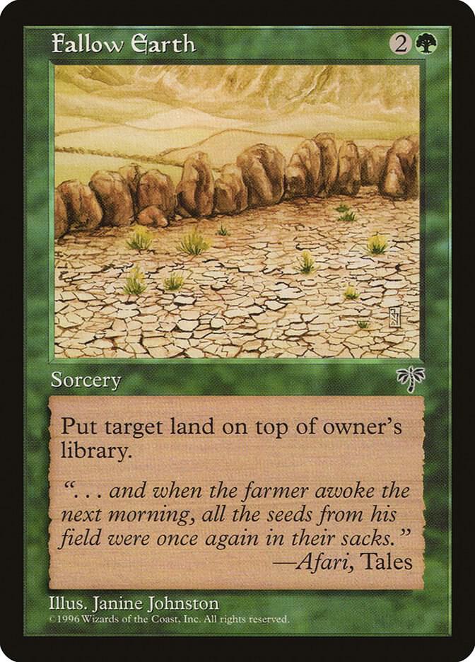 Fallow Earth card from Mirage