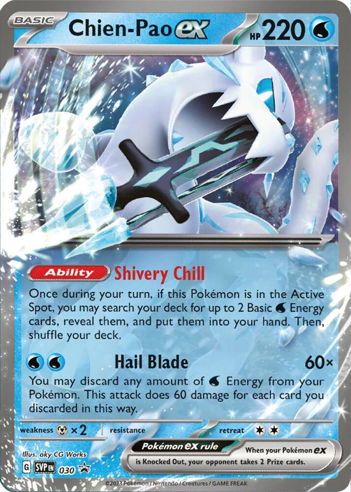 Chien-Pao ex 030 card from SV: Scarlet & Violet Promo Cards