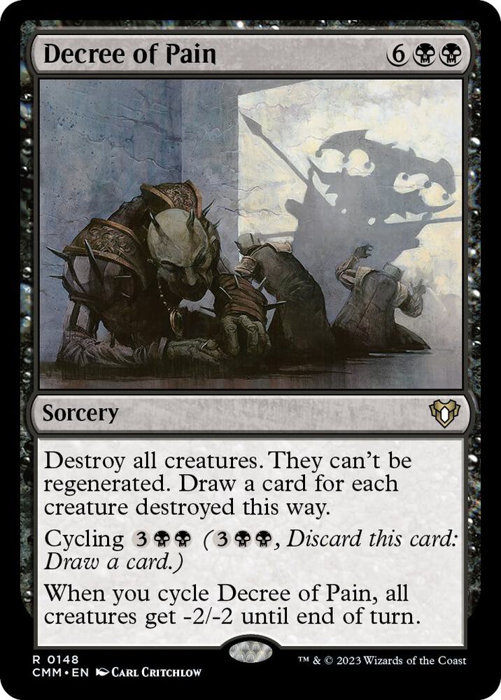 Decree of Pain 148 card from Commander Masters