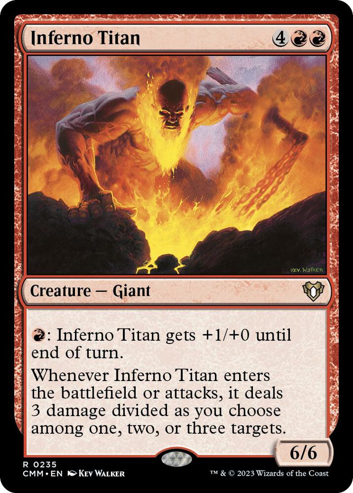 Inferno Titan 235 card from Commander Masters