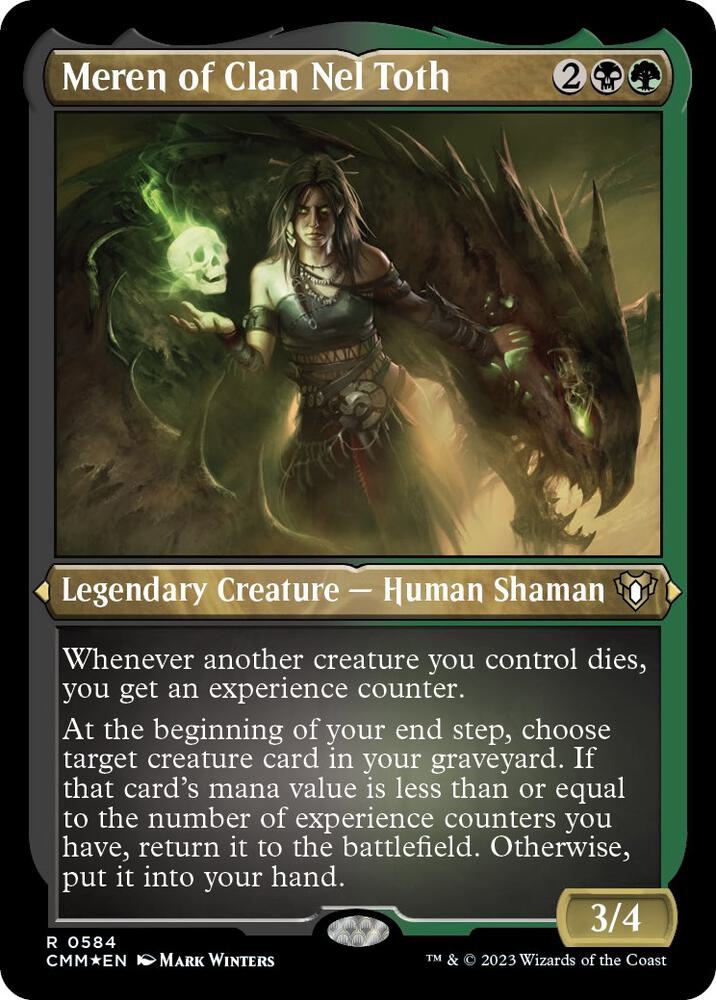 Meren of Clan Nel Toth (Foil Etched) 584 card from Commander Masters