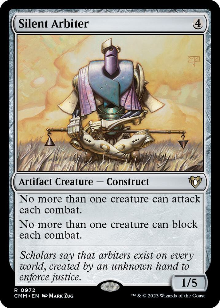Silent Arbiter 972 card from Commander Masters