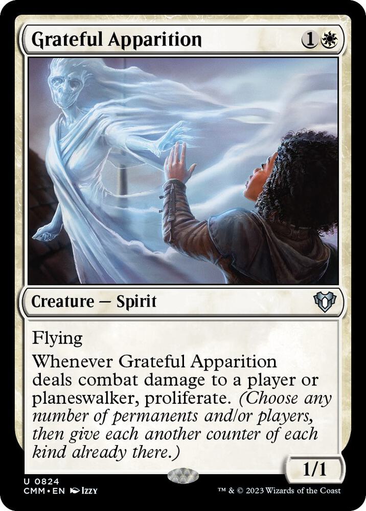 Grateful Apparition 824 card from Commander Masters