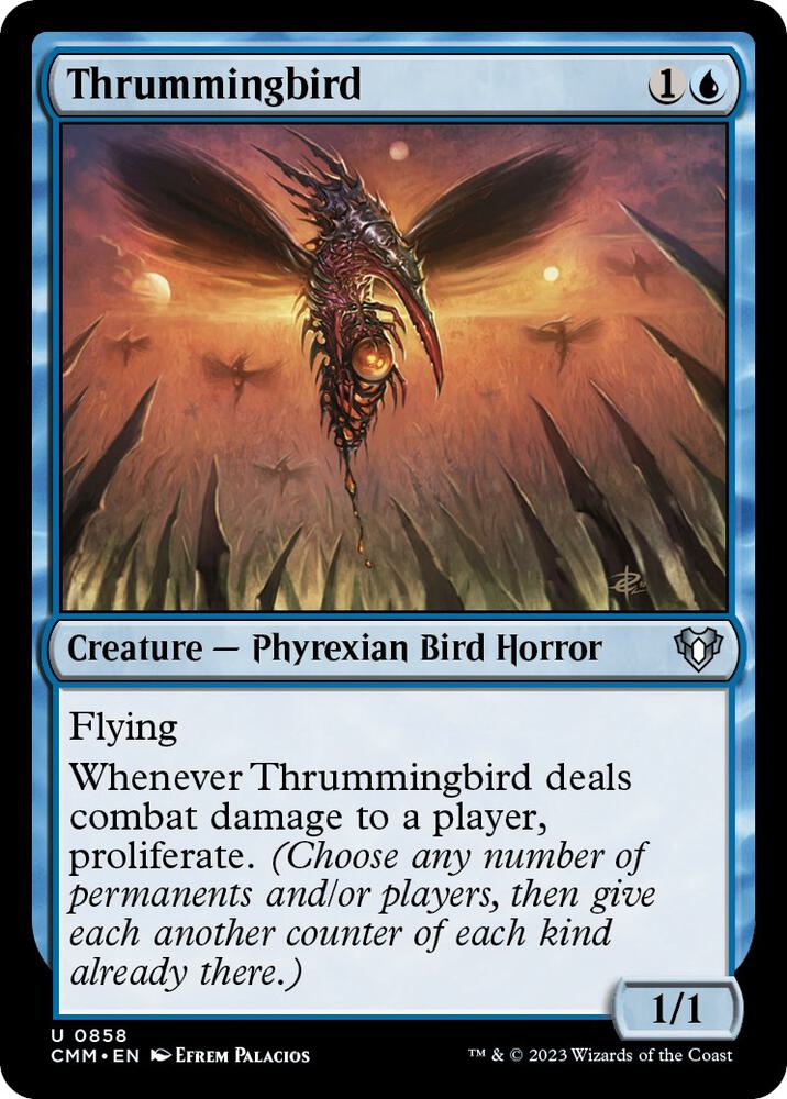 Thrummingbird 858 card from Commander Masters