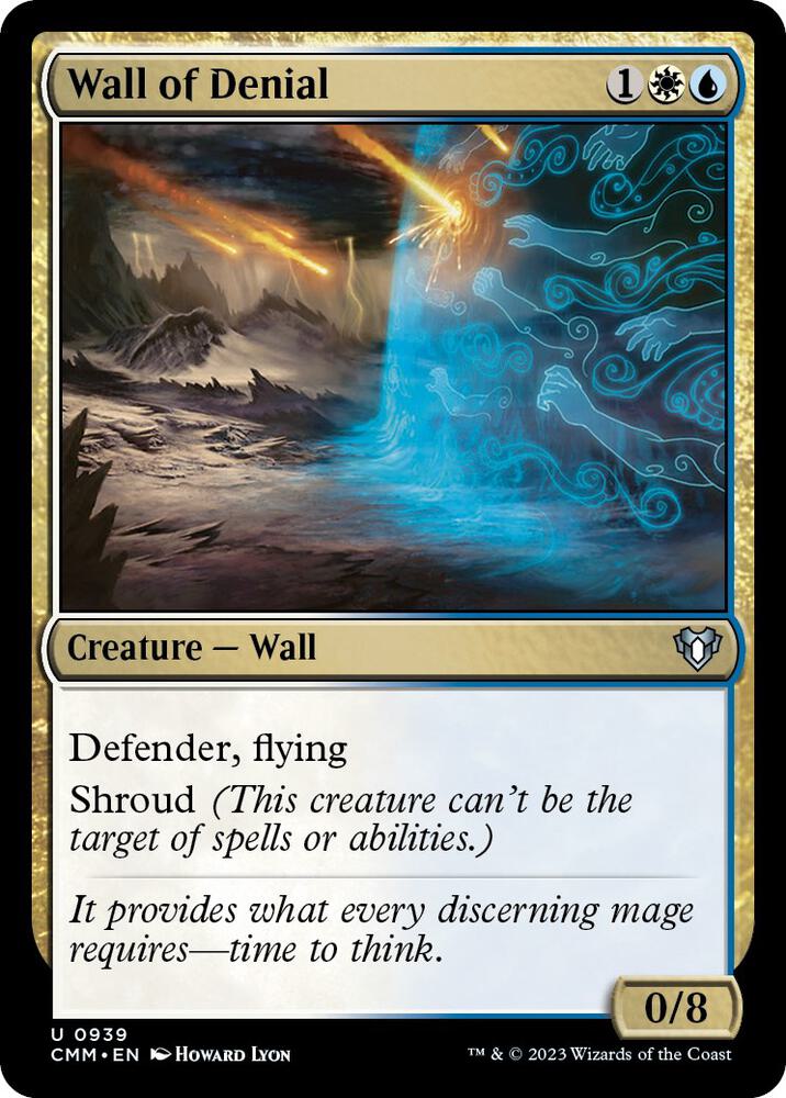 Wall of Denial 939 card from Commander Masters