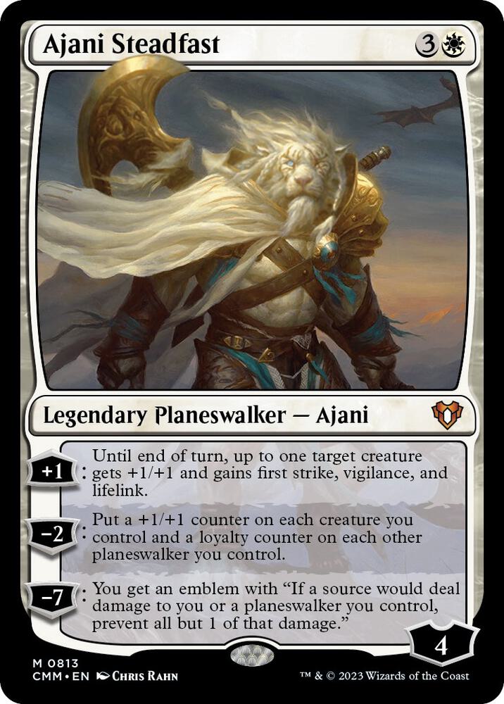 Ajani Steadfast 813 card from Commander Masters
