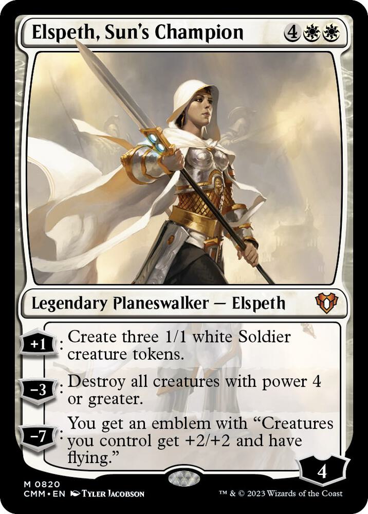 Elspeth, Sun's Champion 820 card from Commander Masters
