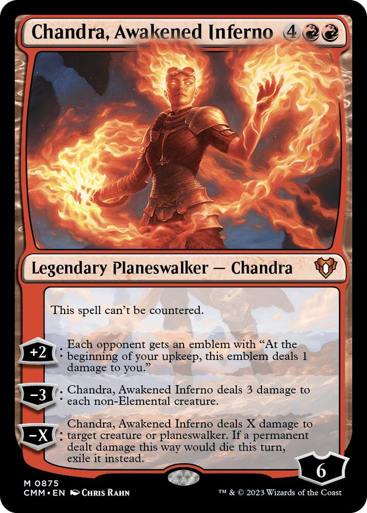 Chandra, Awakened Inferno 875 card from Commander Masters
