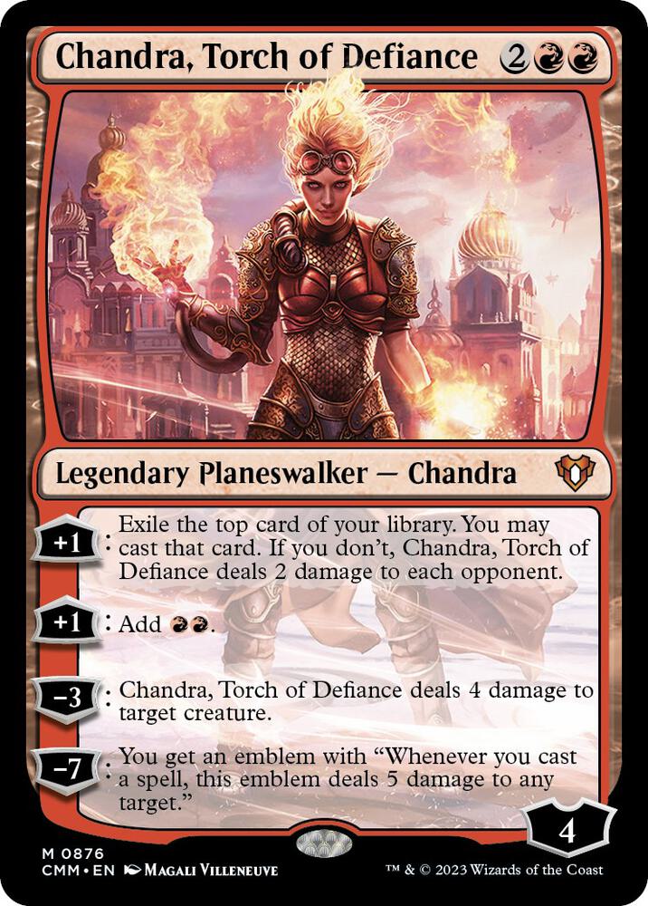 Chandra, Torch of Defiance 876 card from Commander Masters