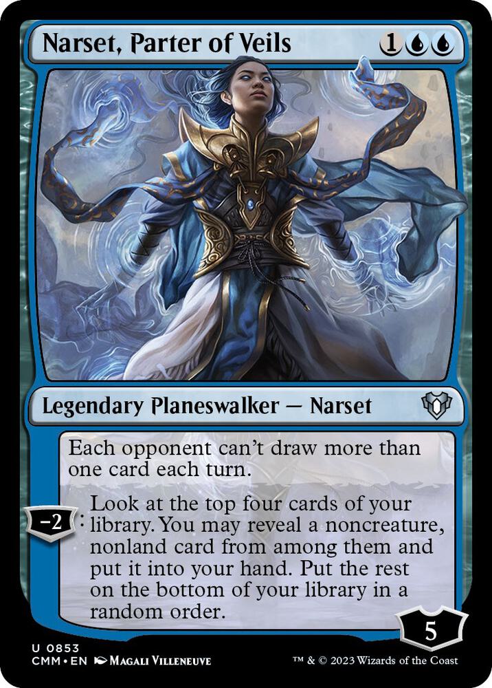 Narset, Parter of Veils 853 card from Commander Masters