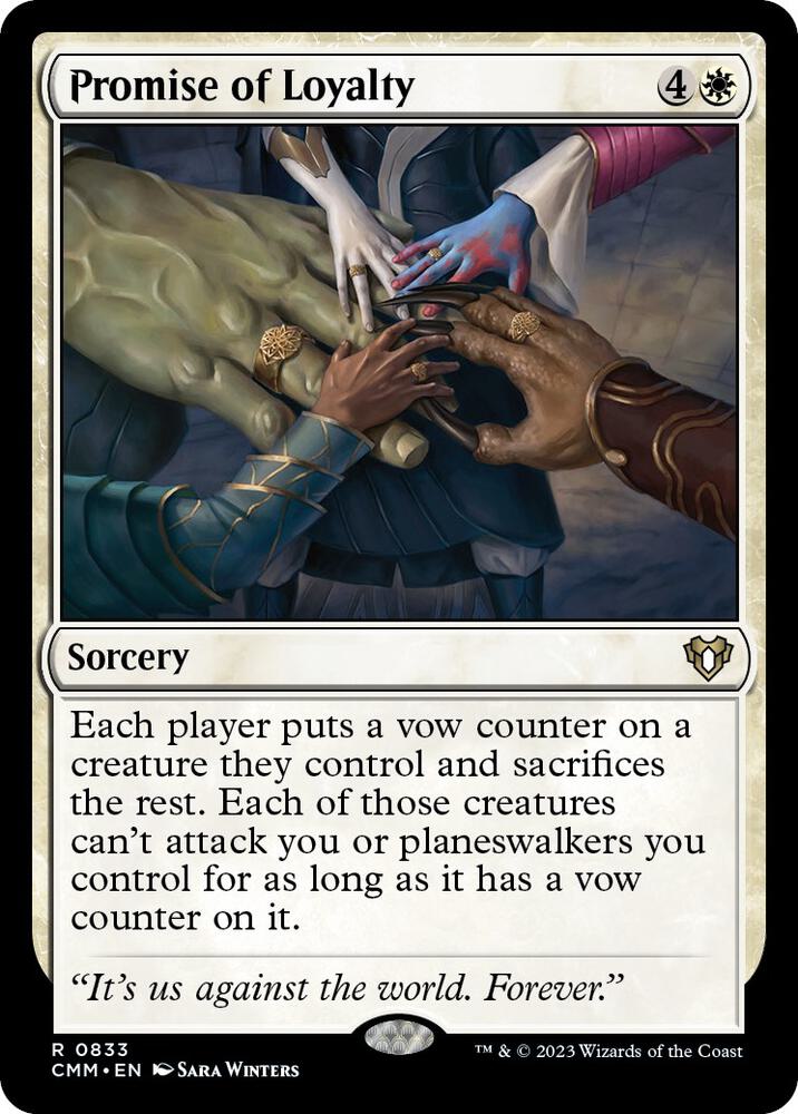 Promise of Loyalty 833 card from Commander Masters