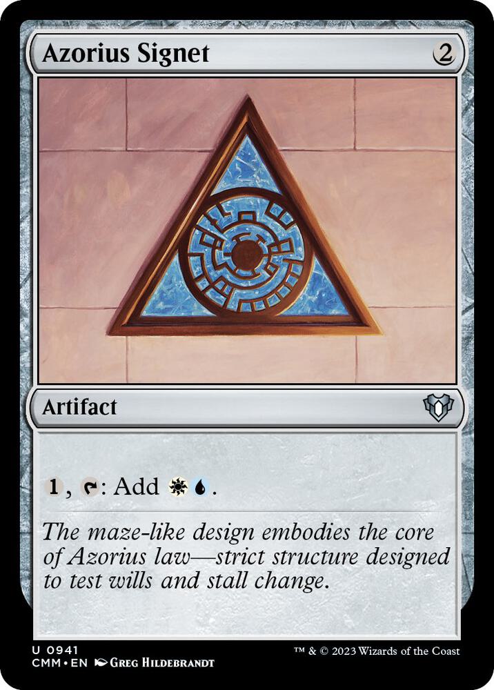 Azorius Signet 941 card from Commander Masters