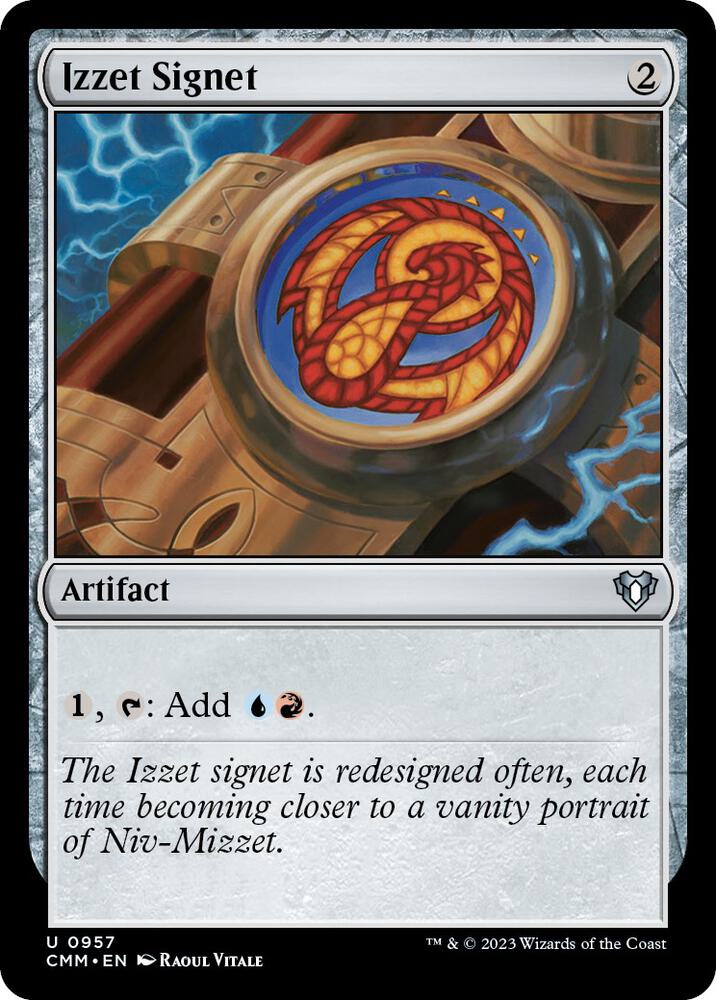 Izzet Signet 957 card from Commander Masters