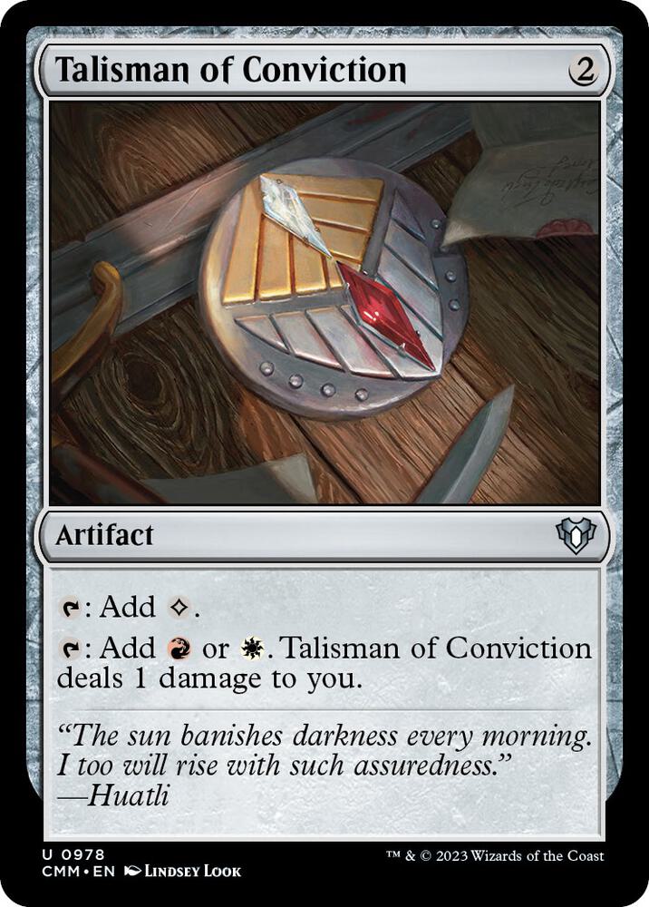 Talisman of Conviction 978 card from Commander Masters