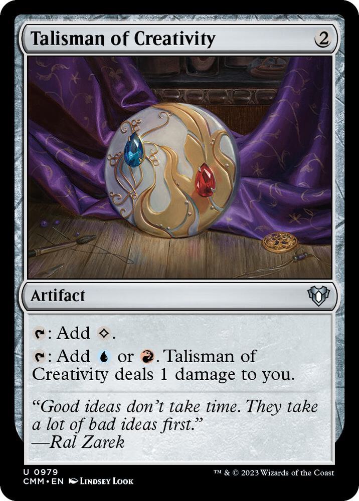 Talisman of Creativity 979 card from Commander Masters