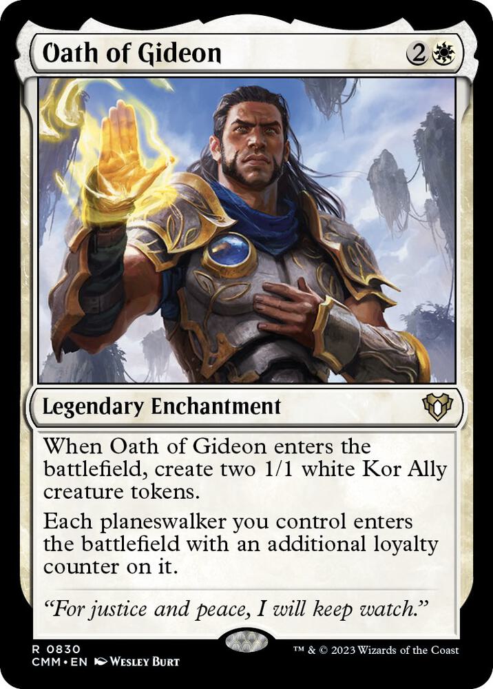 Oath of Gideon 830 card from Commander Masters