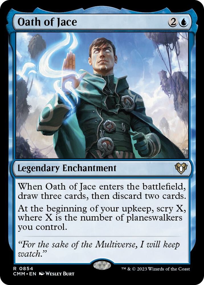 Oath of Jace 854 card from Commander Masters