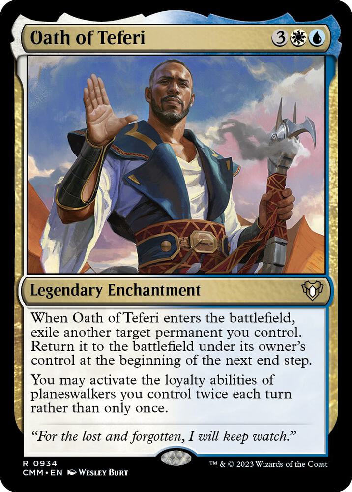 Oath of Teferi 934 card from Commander Masters