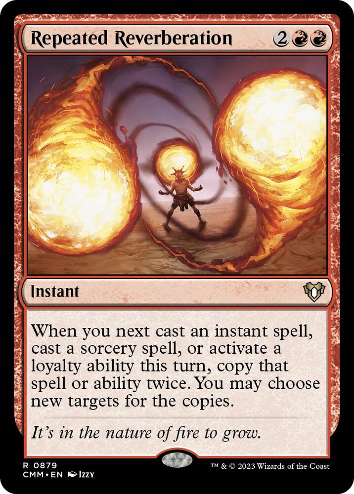 Repeated Reverberation 879 card from Commander Masters
