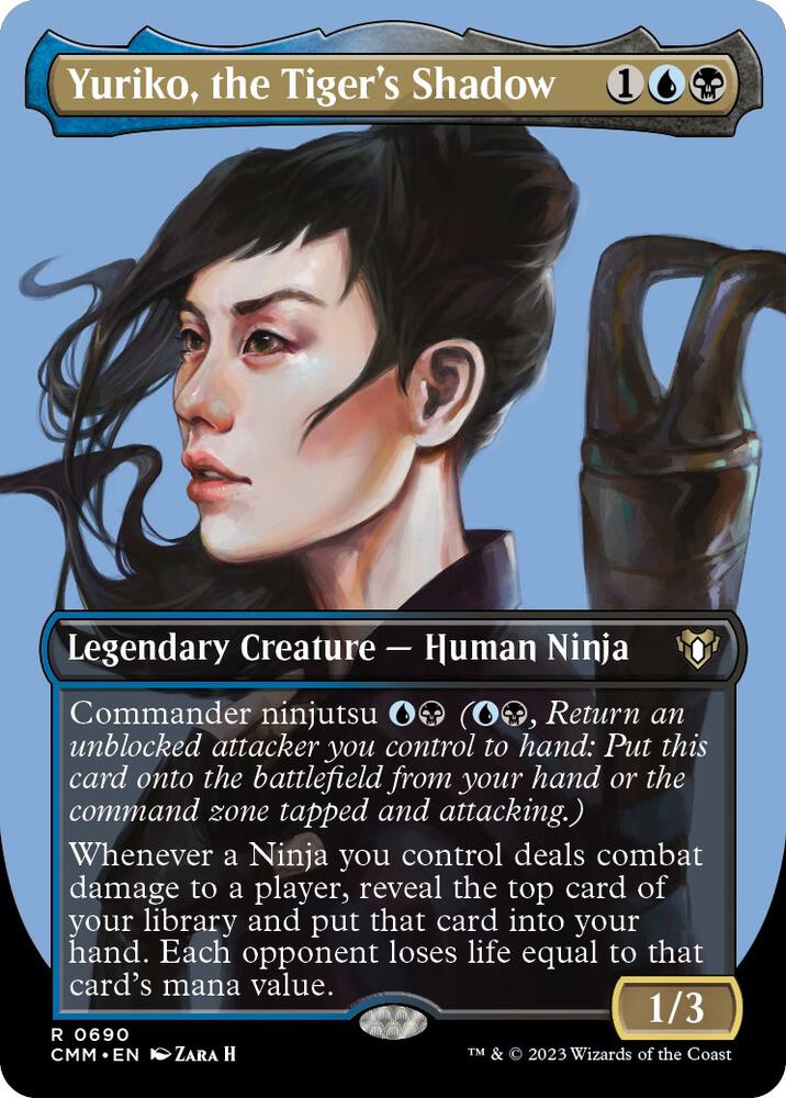 Yuriko, the Tiger's Shadow (Borderless) 690 card from Commander Masters