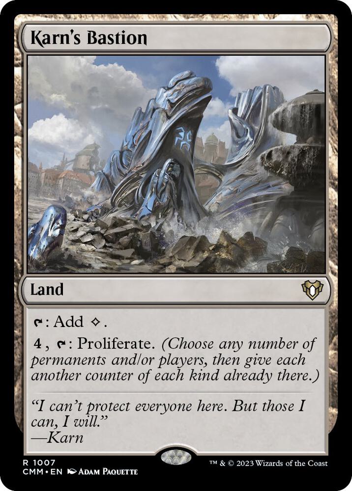 Karn's Bastion 1007 card from Commander Masters