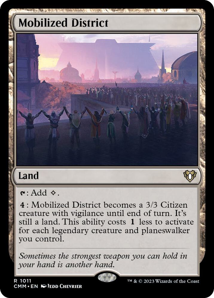Mobilized District 1011 card from Commander Masters