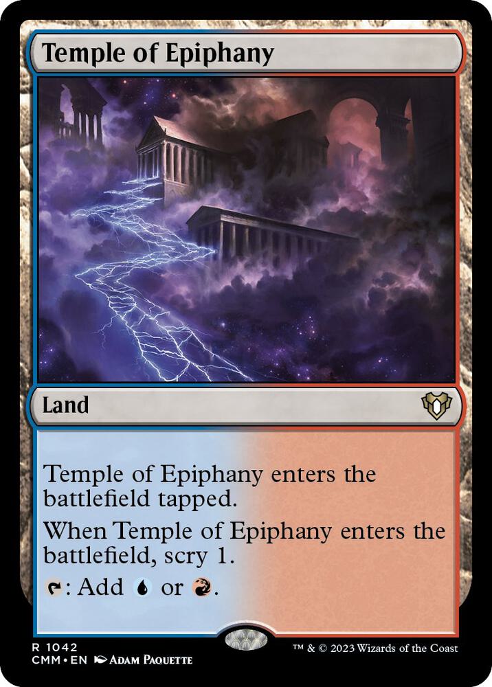 Temple of Epiphany 1042 card from Commander Masters