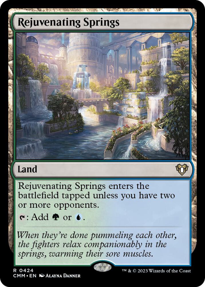 Rejuvenating Springs 424 card from Commander Masters