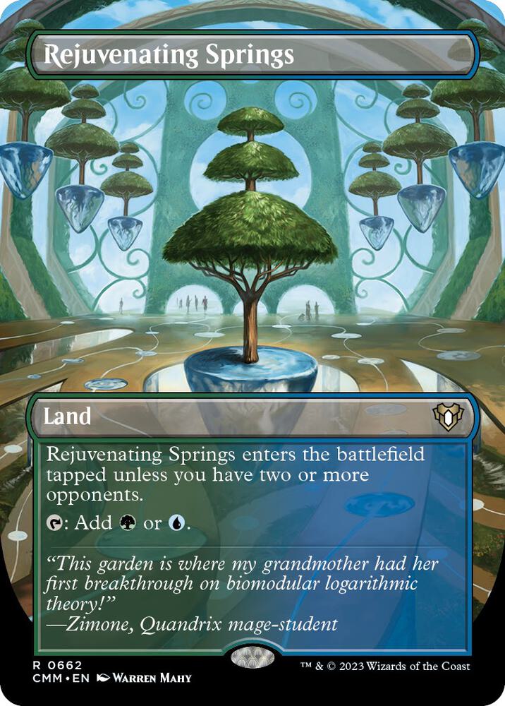 Rejuvenating Springs (Borderless) 662 card from Commander Masters