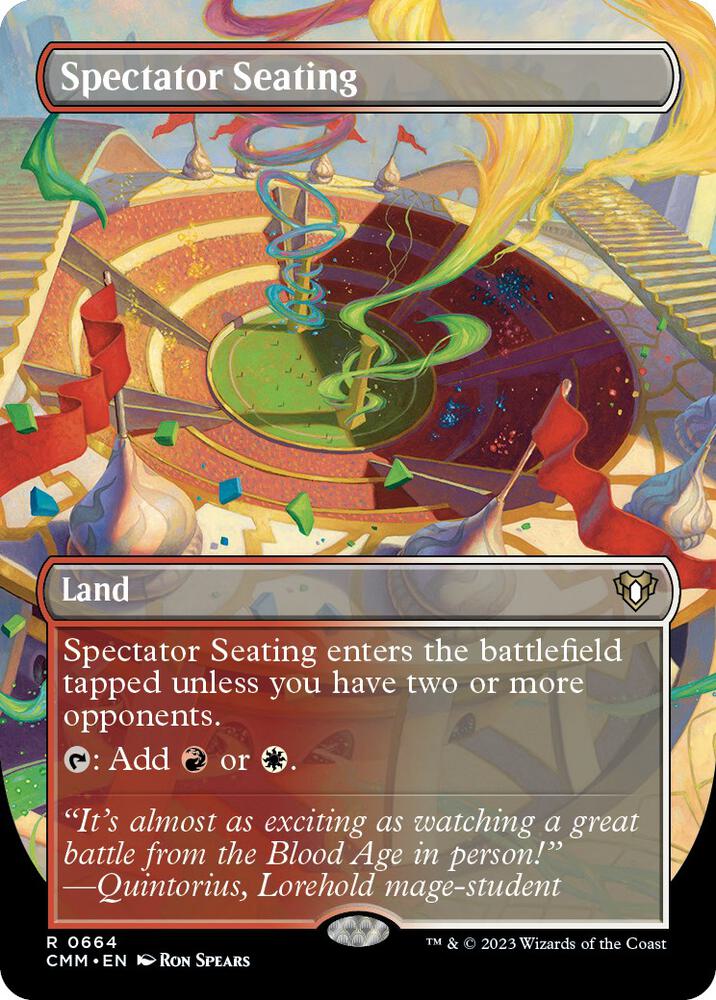 Spectator Seating (Borderless) 664 card from Commander Masters