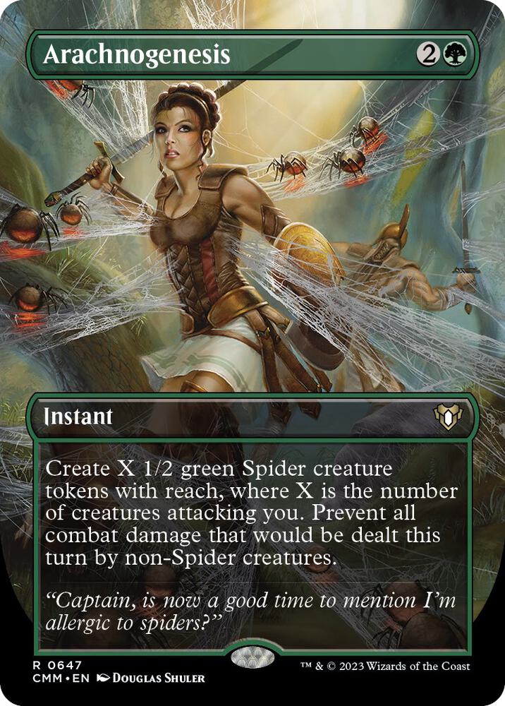 Arachnogenesis (Borderless) 647 card from Commander Masters